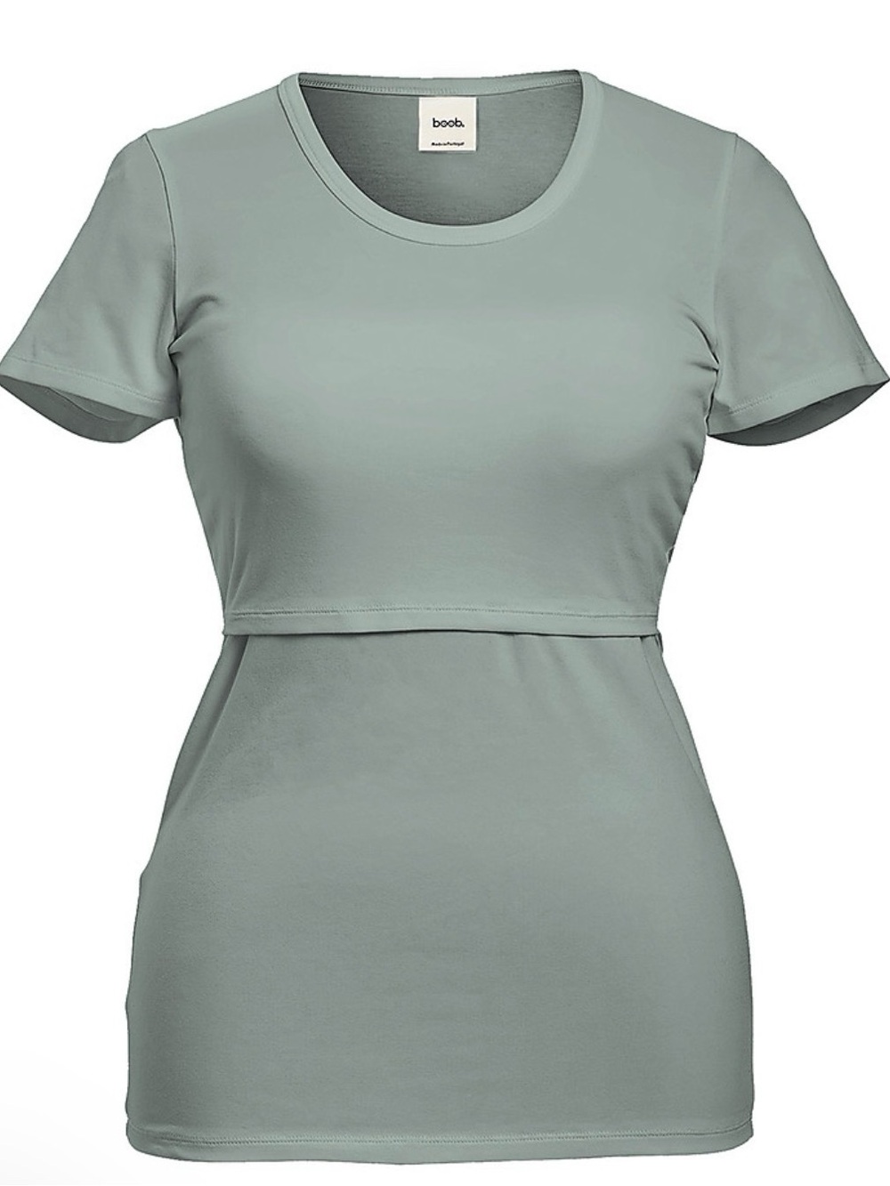 boob maternity + nursing top in sage green XL